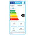 S chladicím výkonem 8000 BTU (2,6 kW) nabízí energeticky úsporný provoz ve třídě A