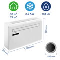 Nástěnná klimatizace TROTEC PAC-W 2200 S WiFI
