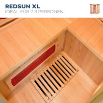 Infrasauna je vybavena také karbonovým zářičem v podlaze.