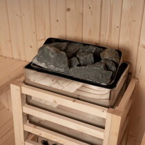 Výkonná kamna v sauně.