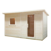3D zobrazení sauny.
