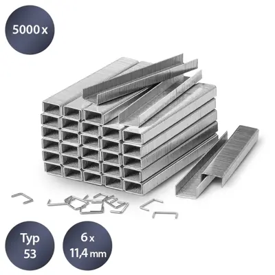 Sada sponek TROTEC typ 53, délka 6 mm (5 000 kusů)